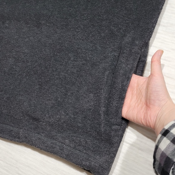 Vintage Nautica Jeans Fleece Half Zip Gray Sweatshirt Sweater Men Large - Picture 4 of 10